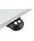 Sitz-Steh-Schreibtisch BASIC MULTI M, elektrisch höhenverstellbar, 72,5-114cm (H), 120x80cm (BxT), rechteckig, lichtgrau / silbe