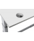 Sitz-Steh-Schreibtisch BASIC MULTI M, elektrisch höhenverstellbar, 72,5-114cm (H), 120x80cm (BxT), rechteckig, lichtgrau / silbe