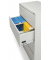 H&auml;ngeregistraturschrank 208033 Base L, lichtgrau, 4 Schubladen, 2-bahnig