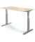 Sitz-Steh-Schreibtisch BASIC  MULTI M pro, elektrisch höhenverstellbar, 71,5-120,5cm (H), 160x80cm (BxT), rechteckig, ahorn / si