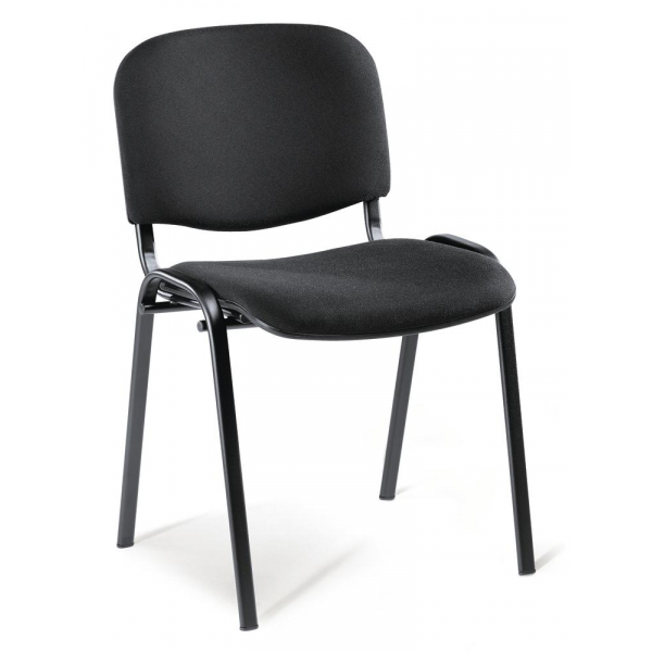 4251635601285 - Besucherstuhl ISO schwarz schwarz ohne Armlehnen 4-Fuß-Gestell 4251635601285 Deskin 4251635601285 - Besucherstuhl ISO schwarz schwarz ohne Armlehnen 4-Fuß-Gestell 4251635601285 Deskin