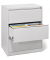 H&auml;ngeregistraturschrank 236665 Base L, lichtgrau, 3 Schubladen, 2-bahnig