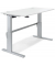 Sitz-Steh-Schreibtisch BASIC MULTI M, elektrisch höhenverstellbar, 72,5-114cm (H), 180x80cm (BxT), rechteckig, weiß / silber