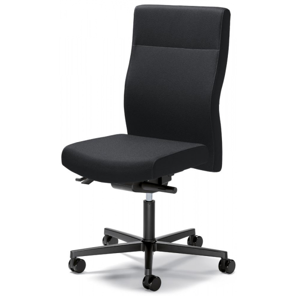 4251635601360 - Bürodrehstuhl D001 schwarz   schwarz bis 110kg ohne Kopfstütze 4251635601360 Deskin