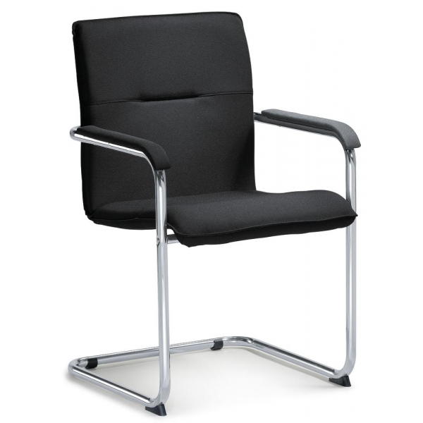 4251635601384 - Besucherschwinger DESKIN1 schwarz chrom mit Armlehnen Freischwinger 4251635601384 Deskin 4251635601384 - Besucherschwinger DESKIN1 schwarz chrom mit Armlehnen Freischwinger 4251635601384 Deskin