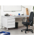 Schreibtischkombination BASE L 256443, 72cm (H), 160x80cm (BxT), rechteckig, lichtgrau / lichtgrau