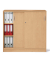 Schiebet&uuml;renschrank MULTI M 259006, abschlie&szlig;bar, 2x3 OH, buche, 120x114x42cm (BxHxT)