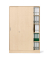 Schiebet&uuml;renschrank MULTI M 259014, abschlie&szlig;bar, 2x5 OH, ahorn, 120x183,5x42cm (BxHxT)