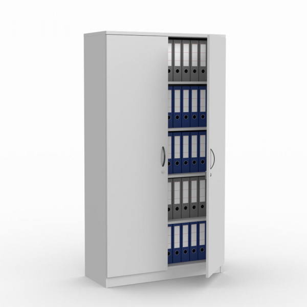 4251635601780 - Flügeltürenschrank MULTI M 273400 abschließbar 2x5 OH lichtgrau 100x1835x42cm (BxHxT) 4251635601780 Deskin