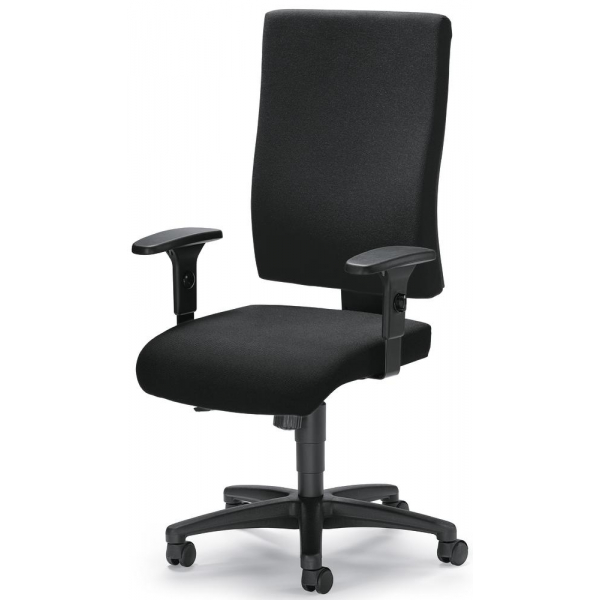 4251635601834 - Bürodrehstuhl COMFORT R BIG schwarz schwarz mit Armlehnen bis 110kg ohne Kopfstütze 4251635601834 Deskin 4251635601834 - Bürodrehstuhl COMFORT R BIG schwarz schwarz mit Armlehnen bis 110kg ohne Kopfstütze 4251635601834 Deskin