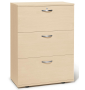 H&auml;ngeregistraturschrank 268336 MULTI M pro, ahorn, 3 Schubladen, 2-bahnig