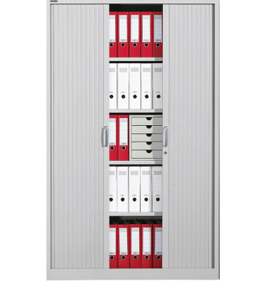 Rollladenschrank BASE L 247727, abschlie&szlig;bar, 5 OH, lichtgrau, 120x195x42cm (BxHxT)