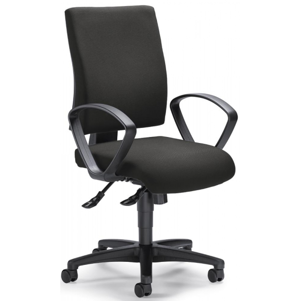 4251635602374 - Bürodrehstuhl COMFORT R anthrazit schwarz mit Armlehnen bis 110kg ohne Kopfstütze 4251635602374 Deskin 4251635602374 - Bürodrehstuhl COMFORT R anthrazit schwarz mit Armlehnen bis 110kg ohne Kopfstütze 4251635602374 Deskin