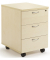 Rollcontainer 273368, ahorn, 3 Schubladen, Holz, abschlie&szlig;bar