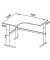Sitz-Steh-Schreibtisch Comfort MULTI M, elektrisch h&ouml;henverstellbar, 65,5-130,5cm (H), 180x140cm (BxT), L-Form, ahorn / silber