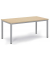 Besprechungstisch 259702, 72cm (H), 160x80cm (BxT), 6 Personen, rechteckig, ahorn / silber