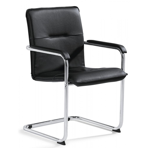 4251635602848 - Besucherschwinger DESKIN1 schwarz chrom mit Armlehnen Freischwinger 4251635602848 Deskin 4251635602848 - Besucherschwinger DESKIN1 schwarz chrom mit Armlehnen Freischwinger 4251635602848 Deskin