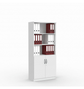Kombischrank Aktenschrank MULTI M 5OH grau 80 x 42 x 183,5cm