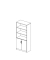 Kombischrank Aktenschrank MULTI M 5OH grau 80 x 42 x 183,5cm