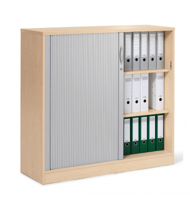 Rollladenschrank MULTI M 259021, abschlie&szlig;bar, 2x3 OH, ahorn/alusilber, 120x114x42cm (BxHxT)