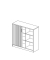 Rollladenschrank MULTI M 259021, abschlie&szlig;bar, 2x3 OH, ahorn/alusilber, 120x114x42cm (BxHxT)