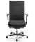 Bürodrehstuhl CONTROL 24, schwarz / silber, mit Armlehnen, bis 200kg, ohne Kopfstütze