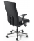 Bürodrehstuhl CONTROL 24, schwarz / silber, mit Armlehnen, bis 200kg, ohne Kopfstütze