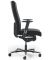 Bürodrehstuhl CONTROL 24, schwarz / silber, mit Armlehnen, bis 200kg, ohne Kopfstütze