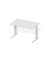 Schreibtisch Comfort M MULTI M, manuell höhenverstellbar, 64-84cm (H), 120x80cm (BxT), rechteckig, lichtgrau / silber