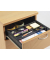 Rollcontainer 273367, buche, 3 Schubladen, Holz, abschlie&szlig;bar