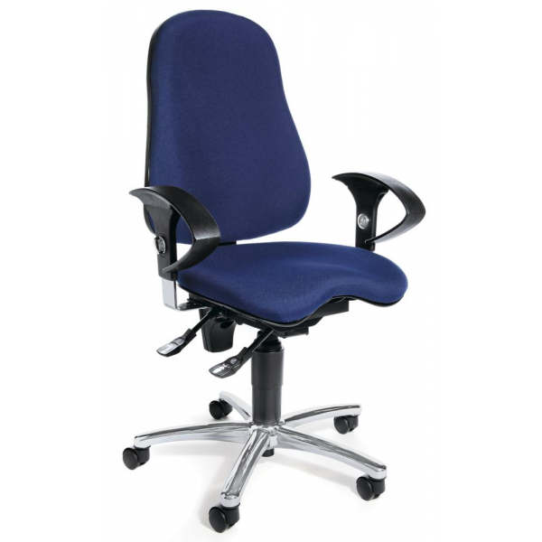 4251635603623 - Bürodrehstuhl SITNESS 40 blau chrom mit Armlehnen bis 110kg ohne Kopfstütze 4251635603623 Deskin 4251635603623 - Bürodrehstuhl SITNESS 40 blau chrom mit Armlehnen bis 110kg ohne Kopfstütze 4251635603623 Deskin