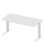 Schreibtisch Basic M MULTI M, 74cm (H), 160x80cm (BxT), rechteckig, lichtgrau / silber