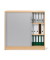 Rollladenschrank MULTI M 259019, abschlie&szlig;bar, 2x3 OH, buche/alusilber, 120x114x42cm (BxHxT)