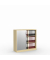 Rollladenschrank MULTI M 259019, abschlie&szlig;bar, 2x3 OH, buche/alusilber, 120x114x42cm (BxHxT)