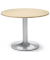 Konferenztisch MODUL, 73,5cm (H), 100x100cm (BxT), 5 Personen, rund, ahorn / silber