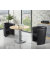 Konferenztisch MODUL, 73,5cm (H), 100x100cm (BxT), 5 Personen, rund, ahorn / silber