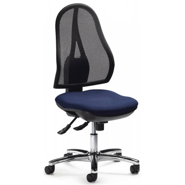 4251635604248 - Bürodrehstuhl COMFORT NET DELUXE schwarz dunkelblau chrom bis 110kg ohne Kopfstütze 4251635604248 Deskin 4251635604248 - Bürodrehstuhl COMFORT NET DELUXE schwarz dunkelblau chrom bis 110kg ohne Kopfstütze 4251635604248 Deskin
