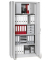 Stahlschrank BASE L 220915, abschlie&szlig;bar, 5 OH, lichtgrau, 92x195x42cm (BxHxT)