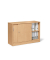Schiebet&uuml;renschrank MULTI M 259005, abschlie&szlig;bar, 2x2 OH, buche, 120x80,5x42cm (BxHxT)