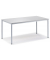Schreibtisch BASE L, 72cm (H), 160x80cm (BxT), rechteckig, lichtgrau / lichtgrau