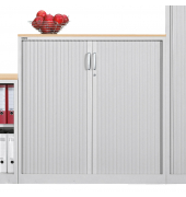 Rollladenschrank BASE L 247719, abschlie&szlig;bar, 3 OH, lichtgrau, 120x120x42cm (BxHxT)