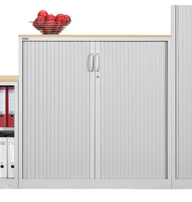Rollladenschrank BASE L 247719, abschlie&szlig;bar, 3 OH, lichtgrau, 120x120x42cm (BxHxT)