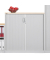 Rollladenschrank BASE L 247719, abschlie&szlig;bar, 3 OH, lichtgrau, 120x120x42cm (BxHxT)
