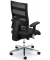 Bürodrehstuhl ecoNet, schwarz/schwarz / silber, bis 110kg, ohne Kopfstütze