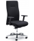 Bürodrehstuhl BIG STAR 20, schwarz / silber, mit Armlehnen, bis 150kg, ohne Kopfstütze