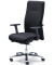 Bürodrehstuhl BIG STAR 20, schwarz / silber, mit Armlehnen, bis 150kg, ohne Kopfstütze