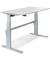 Sitz-Steh-Schreibtisch Comfort MULTI M, elektrisch h&ouml;henverstellbar, 65,5-103,5cm (H), 120x80cm (BxT), rechteckig, lichtgrau / s