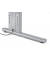 Schreibtisch Comfort M Multi M, manuell höhenverstellbar, 64-84cm (H), 180x80cm (BxT), rechteckig, buche / silber
