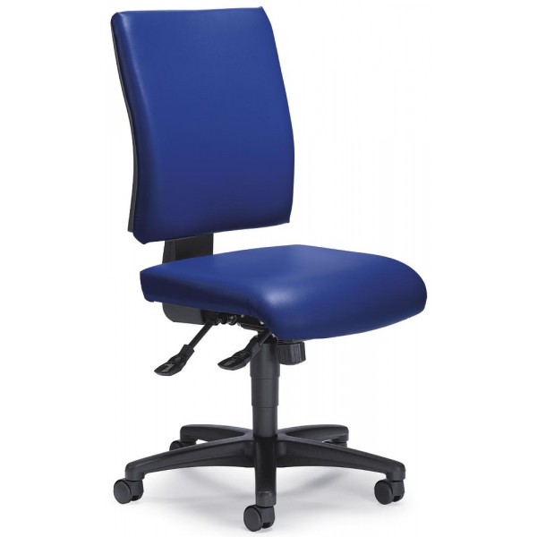 4251635605047 - Bürostuhl COMFORT R SOFTEX blau schwarz bis 110kg ohne Kopfstütze 4251635605047 Deskin 4251635605047 - Bürostuhl COMFORT R SOFTEX blau schwarz bis 110kg ohne Kopfstütze 4251635605047 Deskin