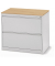 H&auml;ngeregistraturschrank 236664 Base L, lichtgrau, 2 Schubladen, 2-bahnig